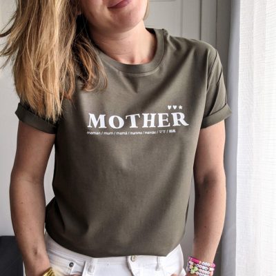 T-shirt mother pour mum of one, mum of two, mum of three. Cadeau parfait à offrir à une maman.