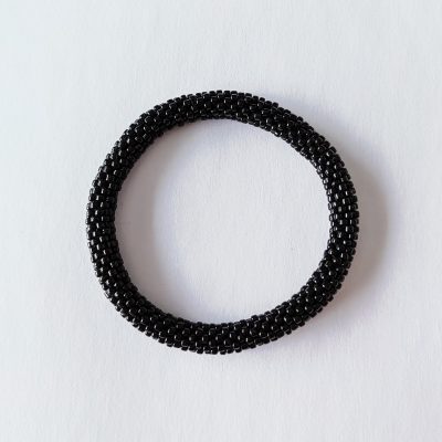 Bracelet népalais noir black - Maia et Zoé