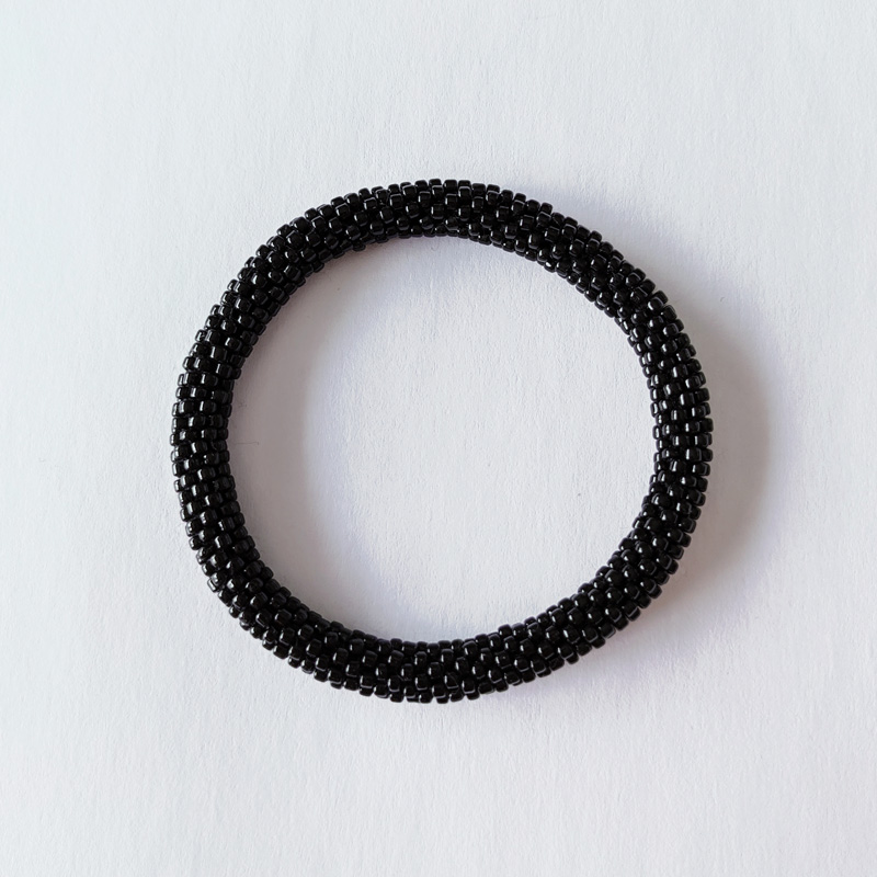 Bracelet népalais noir black - Maia et Zoé