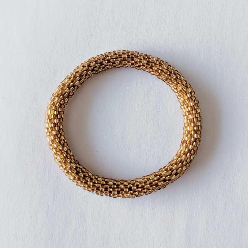 Bracelet népalais or antique - Maia et Zoé