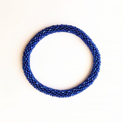 Bracelet népalais #21 (bleu nuit)