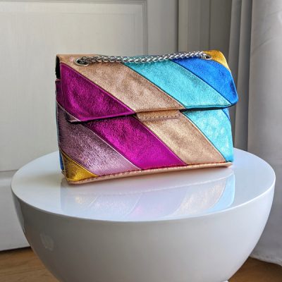 Petit sac arc en ciel mini Rio façon Kurt Geiger, idéal pour un mariage