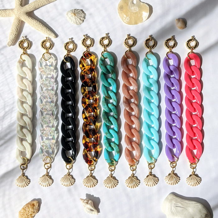 Bracelet à gros maillons Ariel, créations Maia et Zoé