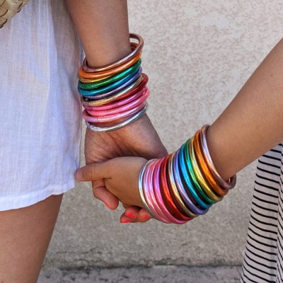 Jonc bouddhiste kids pour enfants, à porter aussi en duo maman-fille de la marque Maia et Zoé
