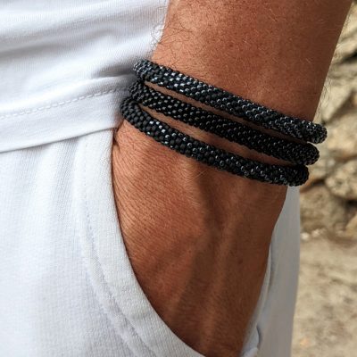 Bracelet népalais pour homme de la marque Maia et Zoé
