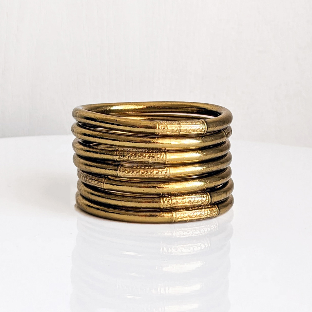 Bracelet bouddhiste Maia et Zoé antique gold
