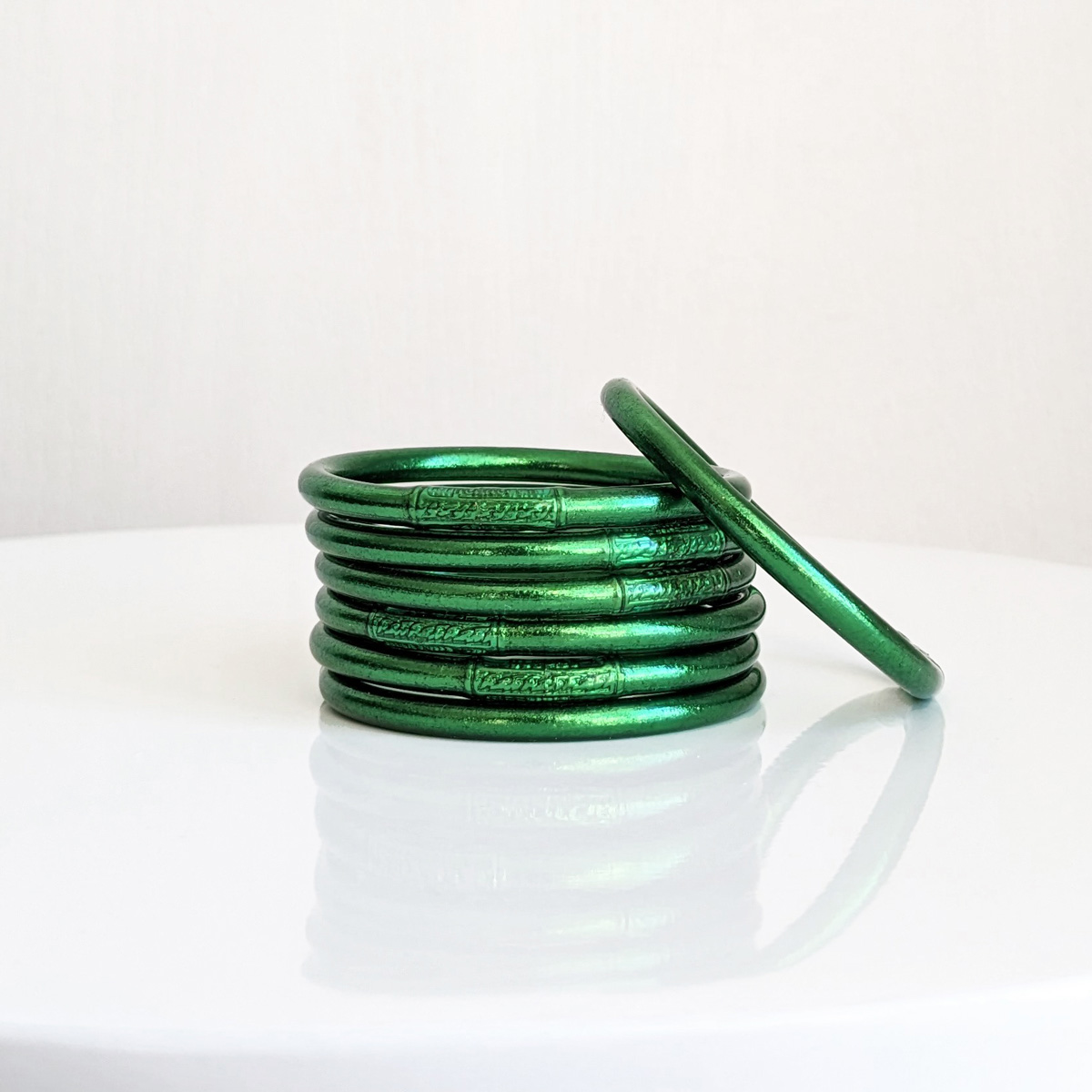 Bracelet bouddhiste Maia et Zoé vert mexico