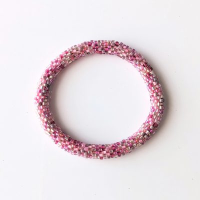 Bracelet népalais #31 (rose)