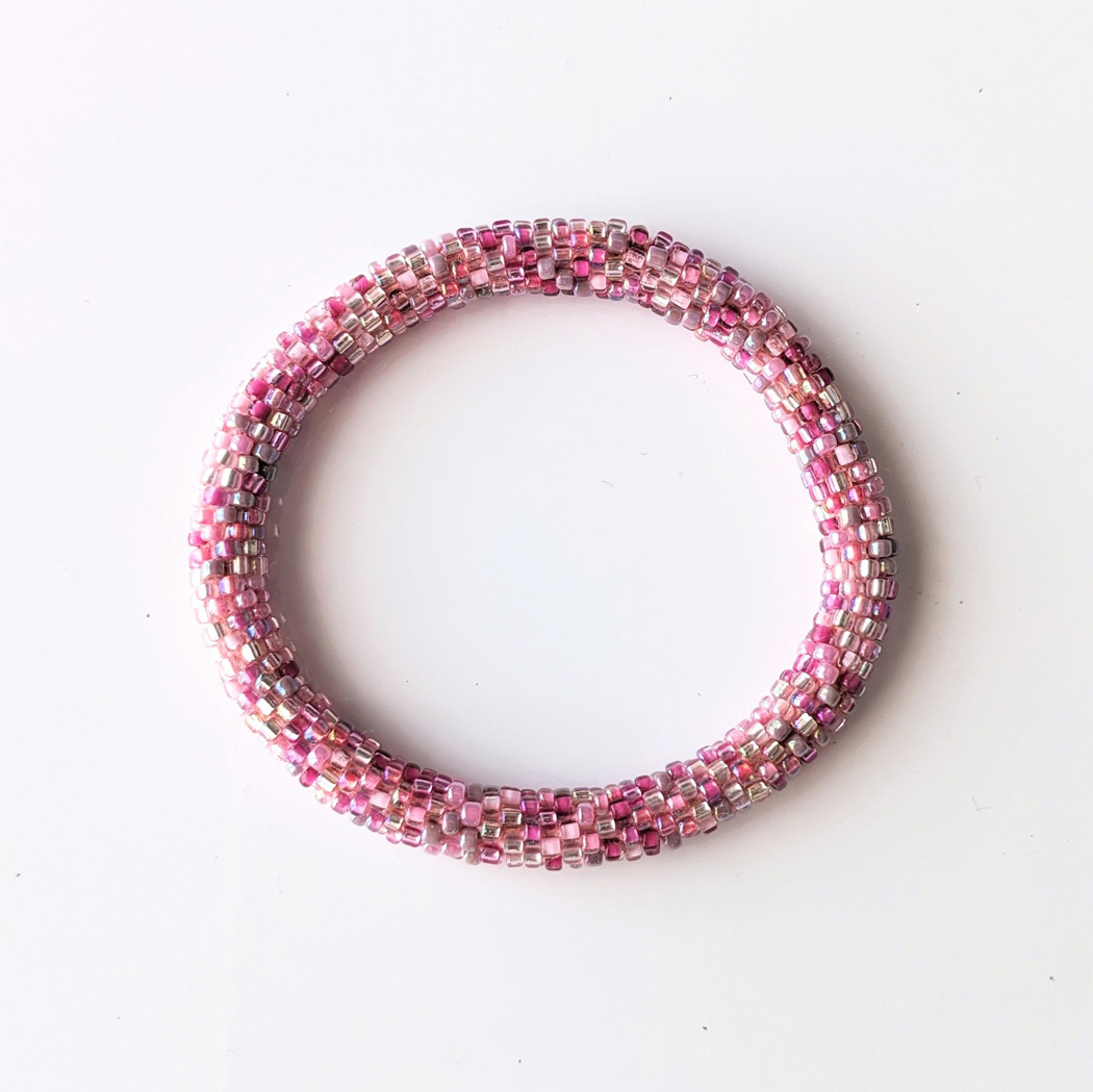Bracelet népalais #31 (rose)
