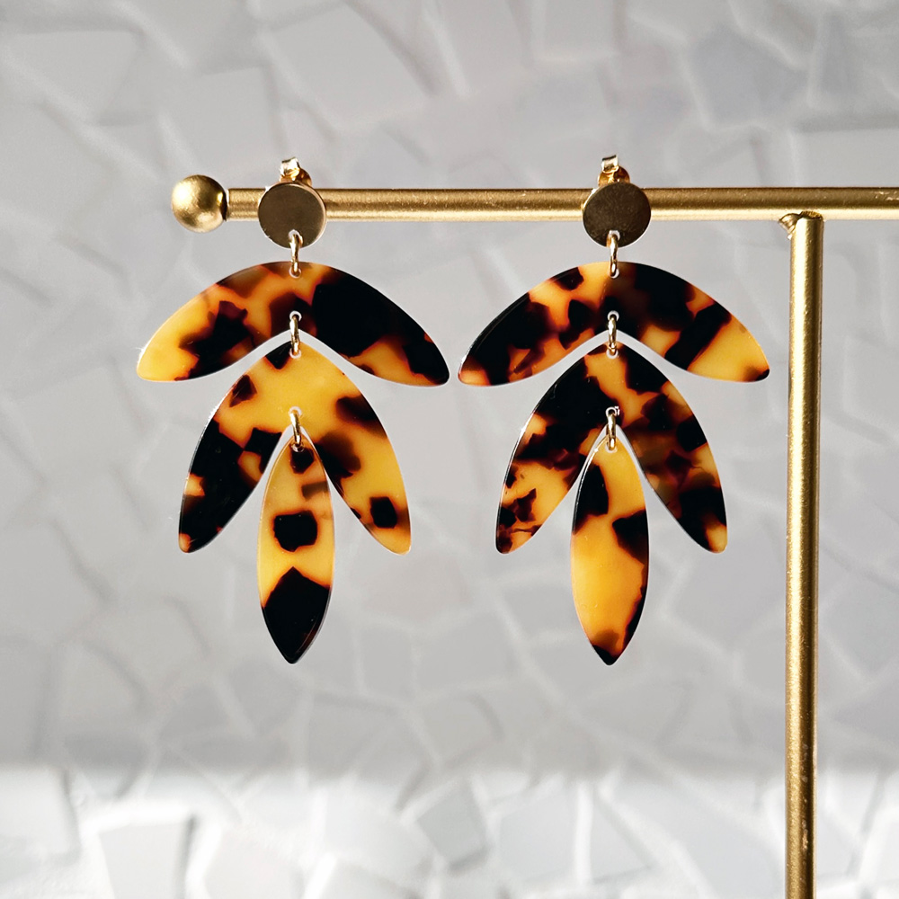 Boucles d'oreilles Tropic - bleu roi – Image 5