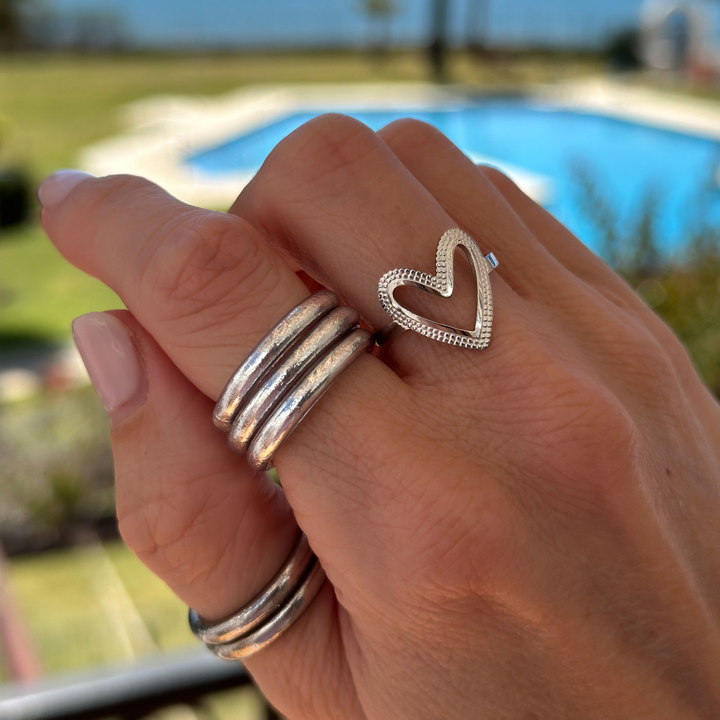 Bague Charline - argentée – Image 2