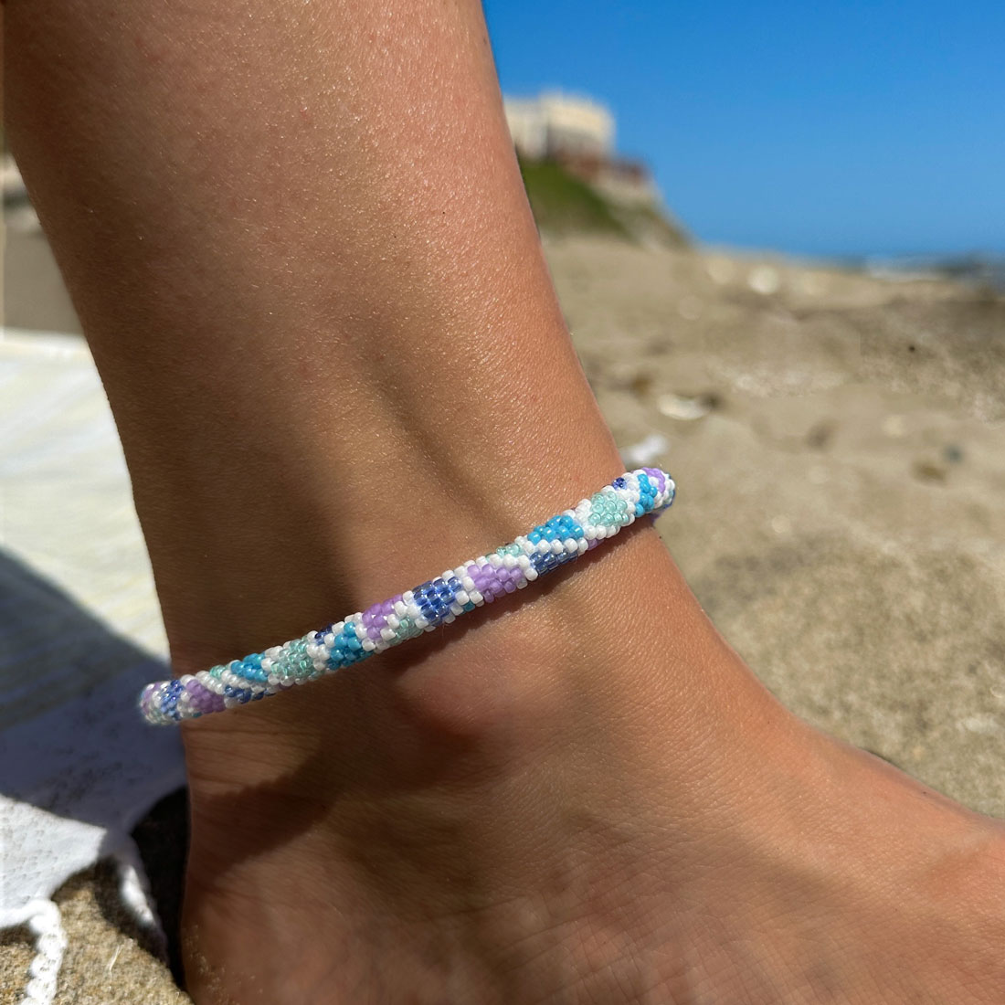 Bracelet de cheville népalais - Mermaid collection – Image 4