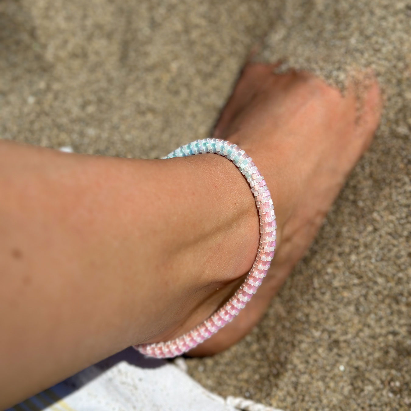 Bracelet de cheville népalais - Mermaid collection – Image 5