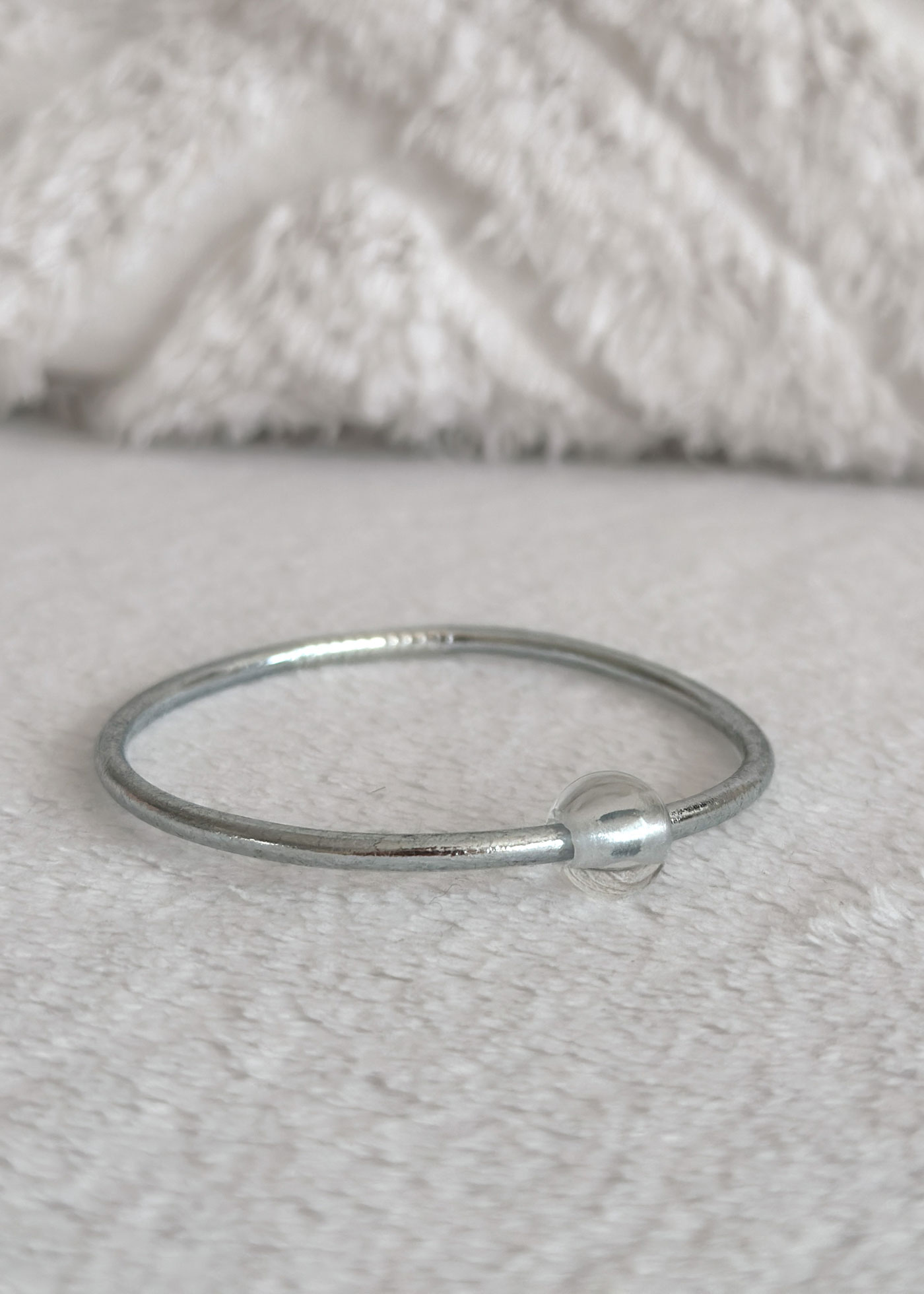 Jonc bouddhiste precious - silver & quartz blanc – Image 3