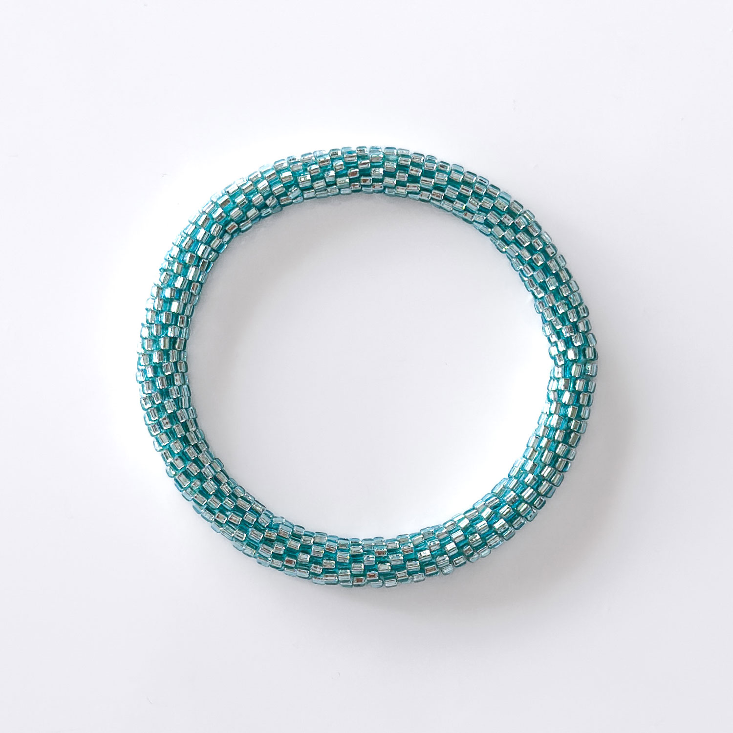 Bracelet népalais #65 (vert eau)