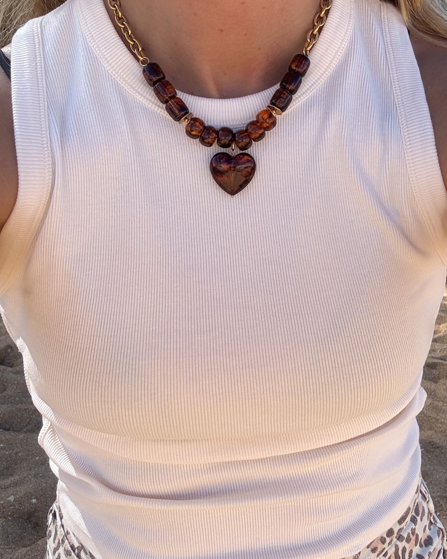Collier Isla - marron – Image 2