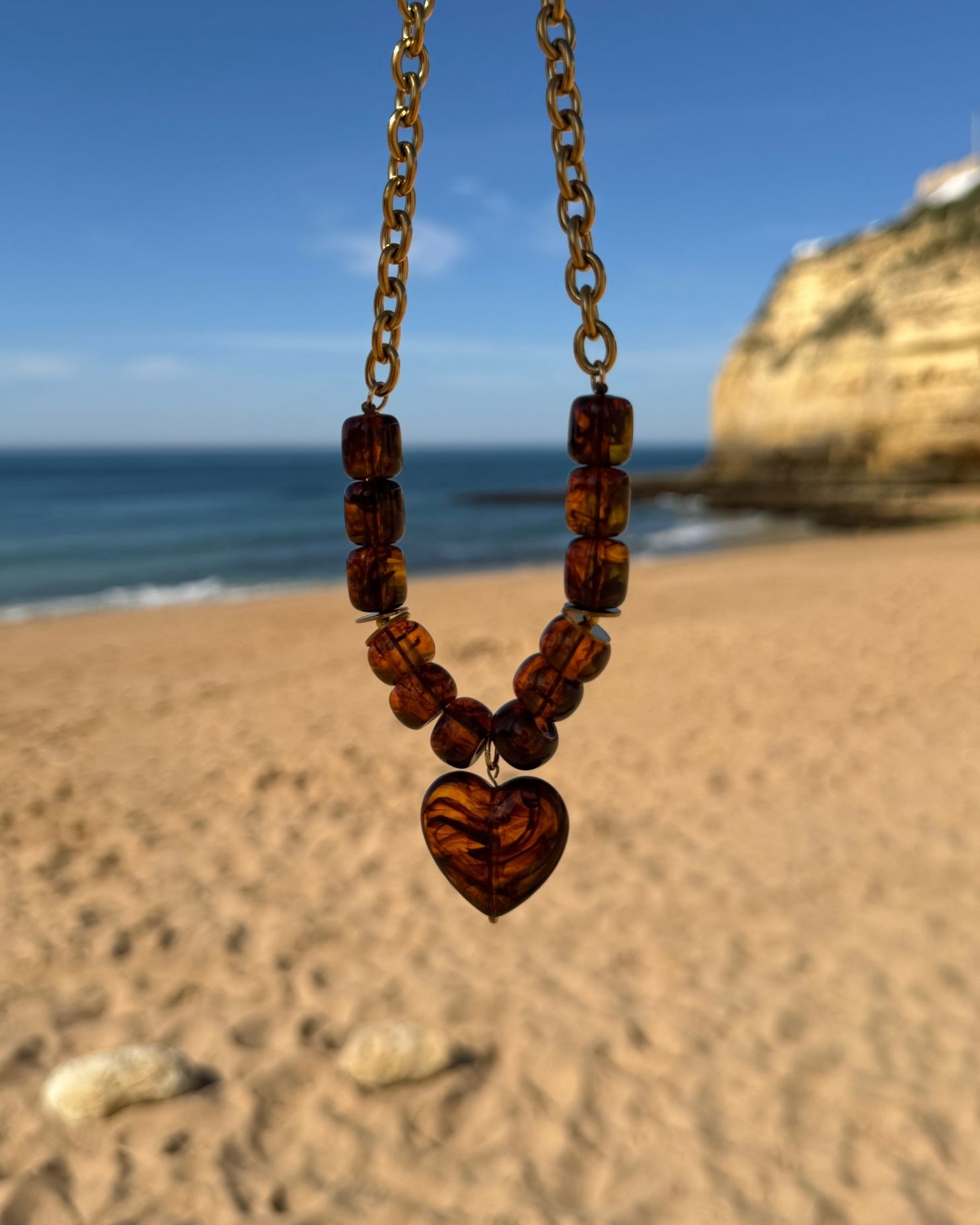 Collier Isla - marron – Image 3